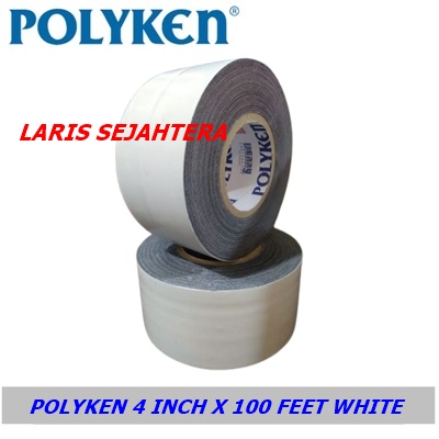 Jual Wrapping Tape Polyken Putih 4 Inch x 100 Feet Termurah Di Bau Bau